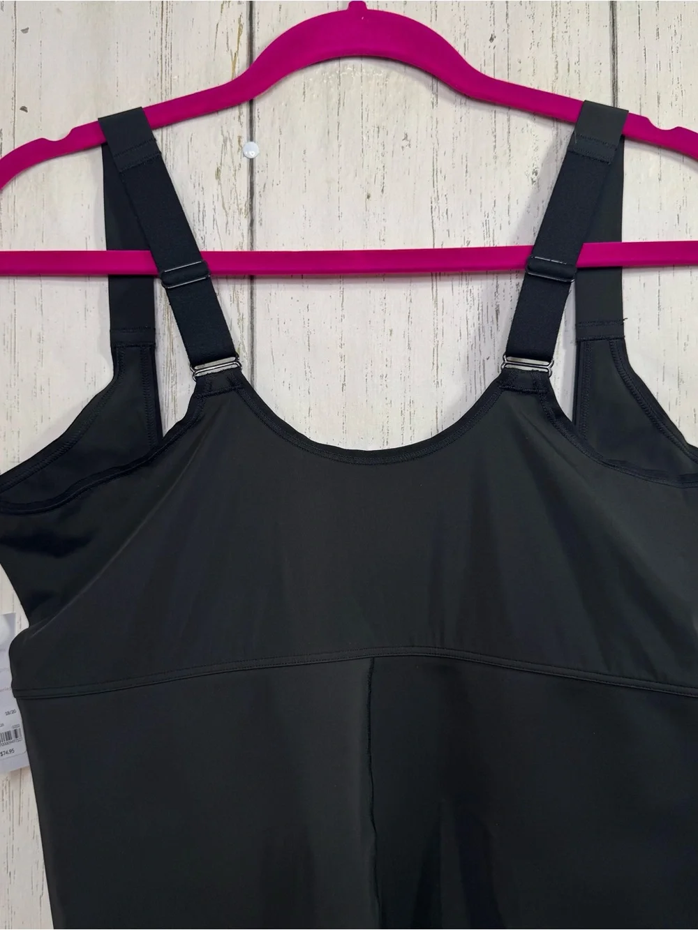 Cacique Open Bust Bodysuit Shapewear Black Plus Size 18/20 Tummy Control NWT - Picture 9 of 12